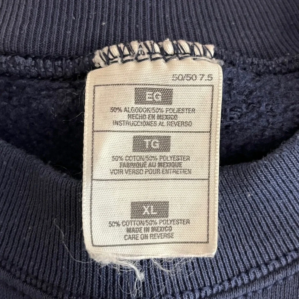 Nike Air Kids Sweatshirt Navy Blue Embroidered Logo Pullover Crewneck Vintage XL